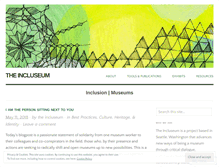 Tablet Screenshot of incluseum.com